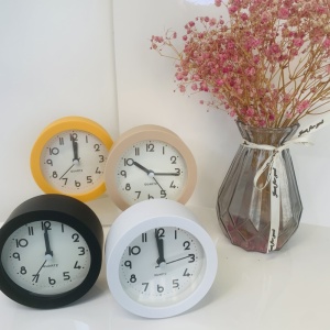 Часы будильник настольные Simple Round Alarm X
