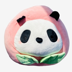Игрушка подушка Peach Panda 33см Miniso