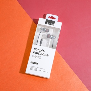 Наушники проводные Simple earphone metal gray 1,2м Y